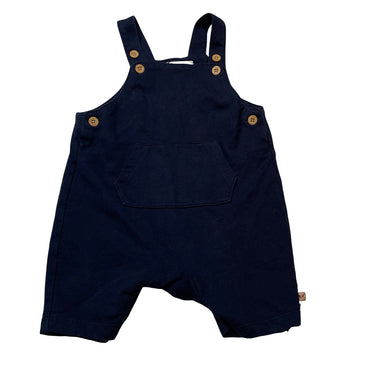 Boys Sprout, navy cotton overalls / shortalls, EUC, size 0,  