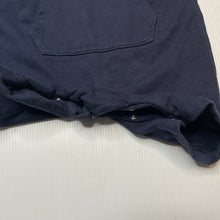 Load image into Gallery viewer, Boys Sprout, navy cotton overalls / shortalls, EUC, size 0,  