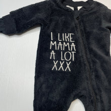 Load image into Gallery viewer, Unisex Baby Berry, soft fleece zip coverall / romper, EUC, size 0000,  