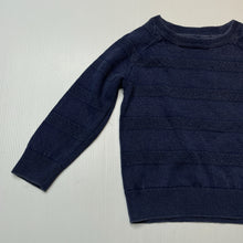 Load image into Gallery viewer, Boys Target, blue knitted cotton sweater / jumper, GUC, size 2,  