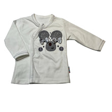 Load image into Gallery viewer, Girls Baby Set, white long sleeve top, EUC, size 000,  