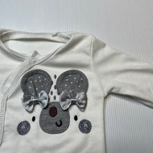 Load image into Gallery viewer, Girls Baby Set, white long sleeve top, EUC, size 000,  