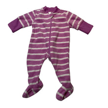 Load image into Gallery viewer, Girls Baby Berry, soft fleece zip coverall / romper, EUC, size 00000,  