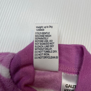 Girls Baby Berry, soft fleece zip coverall / romper, EUC, size 00000,  