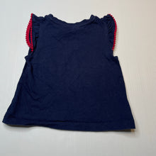 Load image into Gallery viewer, Girls Big W, navy tee / top, FUC, size 2,  