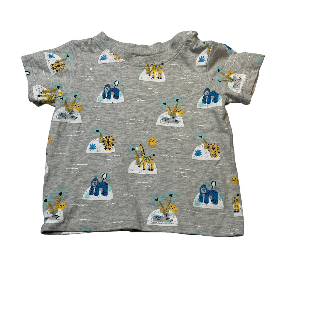 Boys Sprout, cotton tee / top, animals, EUC, size 00,  