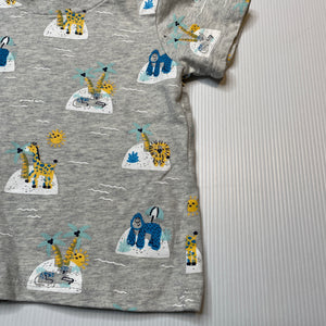 Boys Sprout, cotton tee / top, animals, EUC, size 00,  