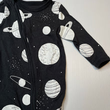 Load image into Gallery viewer, Unisex Cotton On, zip coverall / romper, planets, GUC, size 0,  