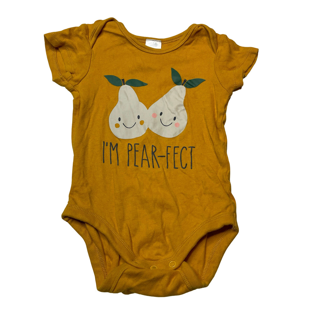Girls Baby Berry, cotton bodysuit / romper, pears, GUC, size 1,  