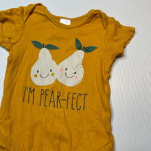 Load image into Gallery viewer, Girls Baby Berry, cotton bodysuit / romper, pears, GUC, size 1,  