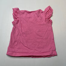 Load image into Gallery viewer, Girls Anko, broderie trim cotton top, GUC, size 0,  