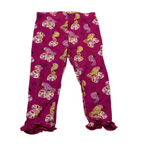 Load image into Gallery viewer, Girls Sprout, pink stretchy leggings, birds, FUC, size 1,  