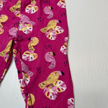Load image into Gallery viewer, Girls Sprout, pink stretchy leggings, birds, FUC, size 1,  