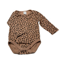 Load image into Gallery viewer, Girls Baby Berry, leopard print cotton bodysuit / romper, GUC, size 1,  