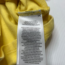 Load image into Gallery viewer, Boys Ralph Lauren, yellow cotton polo shirt top, GUC, size 12 months,  