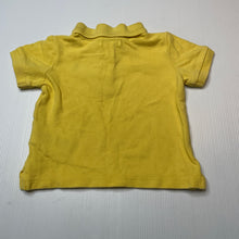 Load image into Gallery viewer, Boys Ralph Lauren, yellow cotton polo shirt top, GUC, size 12 months,  