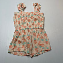 Load image into Gallery viewer, Girls H&amp;T, cotton summer playsuit, pineapples, FUC, size 2,  