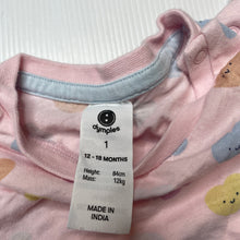 Load image into Gallery viewer, Girls Dymples, cotton tee / top, hearts, GUC, size 1,  