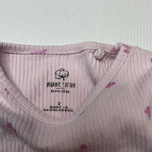 Load image into Gallery viewer, Girls Favourites, ribbed organic cotton long sleeve top, FUC, size 2,  