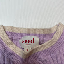 Load image into Gallery viewer, Girls Seed, ribbed cotton/wool knit sweater / jumper, EUC, size 3,  