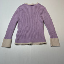 Load image into Gallery viewer, Girls Seed, ribbed cotton/wool knit sweater / jumper, EUC, size 3,  