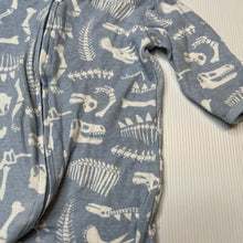 Load image into Gallery viewer, Boys Dymples, cotton zip coverall / romper, dinosaurs, FUC, size 000,  