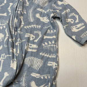 Boys Dymples, cotton zip coverall / romper, dinosaurs, FUC, size 000,  
