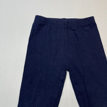 Load image into Gallery viewer, Girls Dymples, navy stretchy leggings, elasticated, GUC, size 2,  