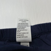 Load image into Gallery viewer, Girls Dymples, navy stretchy leggings, elasticated, GUC, size 2,  