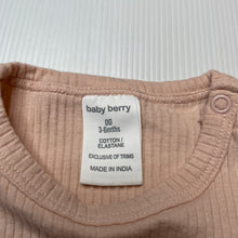 Load image into Gallery viewer, Girls Baby Berry, pink ribbed tee / top, GUC, size 00,  