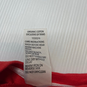 Unisex Big W, organic cotton Christmas tee / top, EUC, size 00,  