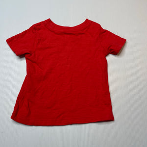 Unisex Big W, organic cotton Christmas tee / top, EUC, size 00,  