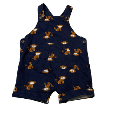 Boys Dymples, navy cotton overalls / shortalls, monkeys, EUC, size 00,  