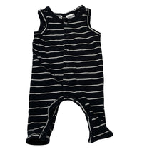 Load image into Gallery viewer, Unisex Baby Berry, striped stretchy romper, GUC, size 000,  