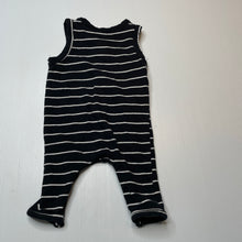 Load image into Gallery viewer, Unisex Baby Berry, striped stretchy romper, GUC, size 000,  