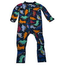 Load image into Gallery viewer, Boys Anko, stretchy zip coverall / romper, dinosaurs, EUC, size 0,  