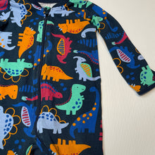 Load image into Gallery viewer, Boys Anko, stretchy zip coverall / romper, dinosaurs, EUC, size 0,  