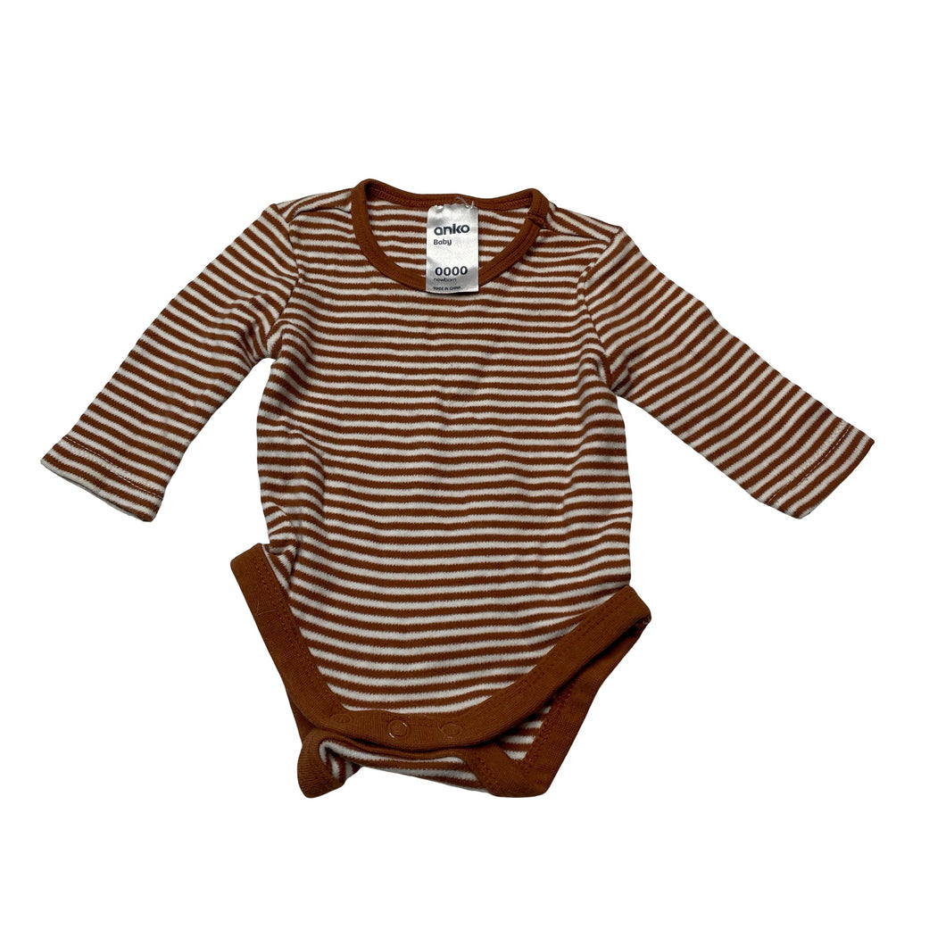 Unisex Anko, soft cotton bodysuit / romper, EUC, size 0000,  