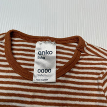 Load image into Gallery viewer, Unisex Anko, soft cotton bodysuit / romper, EUC, size 0000,  