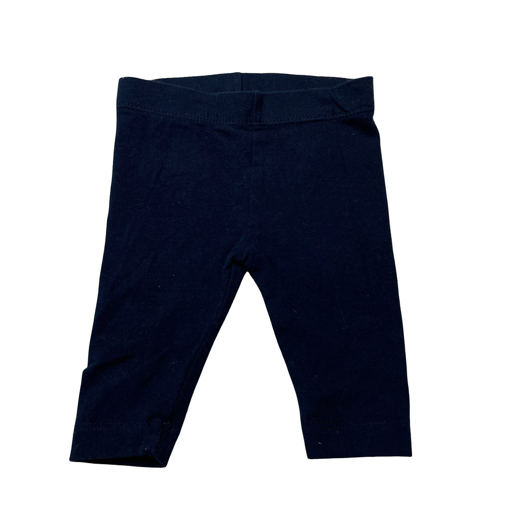 Unisex Anko, navy stretchy leggings / bottoms, GUC, size 000,  