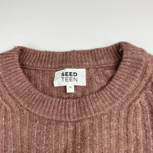 Load image into Gallery viewer, Girls Seed, soft feel ribbed stretchy sweater / jumper, pilling, FUC, size 10,  