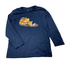 Load image into Gallery viewer, Boys Target, navy organic cotton long sleeve top, digger, EUC, size 4,  