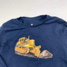 Load image into Gallery viewer, Boys Target, navy organic cotton long sleeve top, digger, EUC, size 4,  