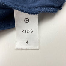 Load image into Gallery viewer, Boys Target, navy organic cotton long sleeve top, digger, EUC, size 4,  