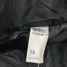 Load image into Gallery viewer, Unisex Anko, black puffer vest / sleeveless jacket, NEW, size 14,  