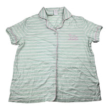 Load image into Gallery viewer, Girls Peter Alexander, soft feel stretchy stripe pyjama shirt / top, GUC, size 12,  
