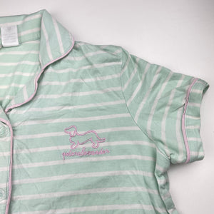 Girls Peter Alexander, soft feel stretchy stripe pyjama shirt / top, GUC, size 12,  