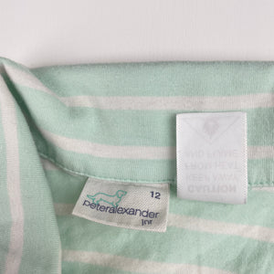 Girls Peter Alexander, soft feel stretchy stripe pyjama shirt / top, GUC, size 12,  
