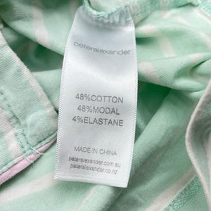 Girls Peter Alexander, soft feel stretchy stripe pyjama shirt / top, GUC, size 12,  