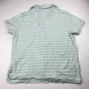 Girls Peter Alexander, soft feel stretchy stripe pyjama shirt / top, GUC, size 12,  